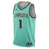 Dres Charlotte Hornets Lamelo Ball Jordan 2024-25 City Edition Teal Swingman